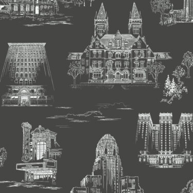 Queen City Toile - Forest