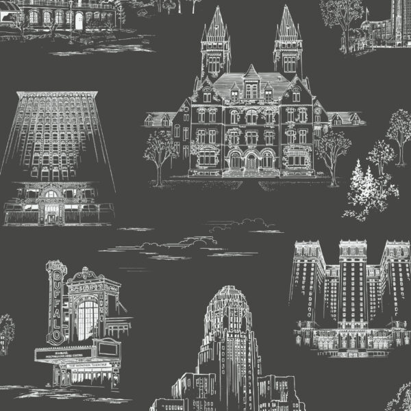 QCT20 swatch 2798 scaled 600x600 - Queen City Toile - Forest