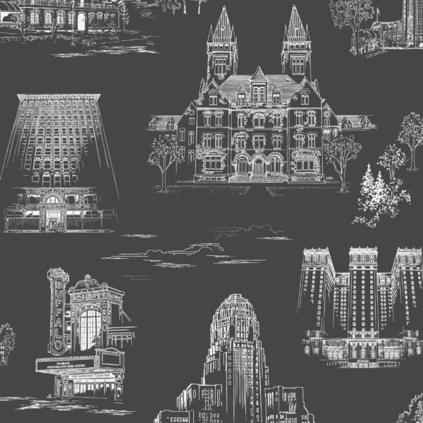 Queen City Toile - Forest