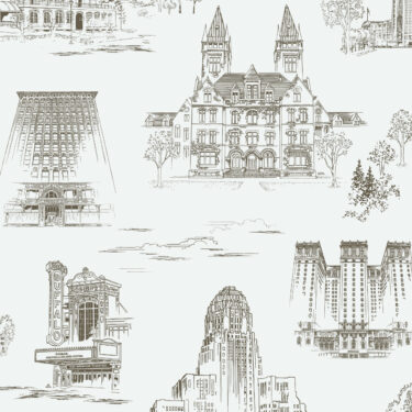Queen City Toile - Tiffany