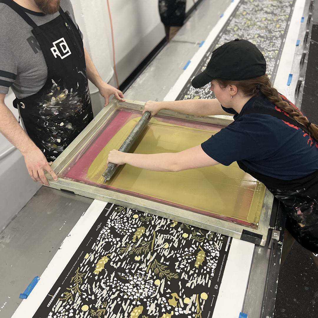 IMG 4057 Madeline Bartley Crop - Red Disk - Artisan Handmade Wallpaper